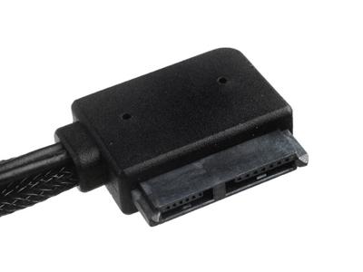 SilverStone Slim SATA 2-in-1 Datakabel + Stroomadapter SilverStone Slim SATA 2-in-1 Datakabel + Stroomadapter