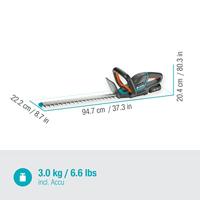 GARDENA ComfortCut 50/18V-P4A Ready-To-Use Set Heggenschaar Incl. accu, Incl. oplader 18 V Li-ion - thumbnail