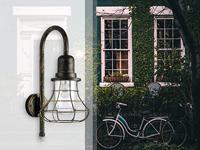 ECO-Light BIRD 1901-PIR BG Buitenlamp met bewegingsmelder (wand) E27 Goudbruin - thumbnail