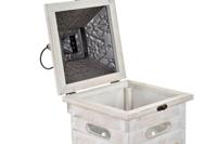 Lantaarnenset Home ESPRIT Wit Kristal Spar Etnisch Arabisch 26 x 26 x 66 cm (2 Onderdelen) - thumbnail