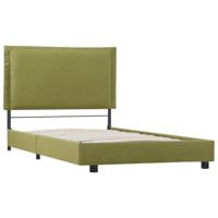 Bedframe stof groen 90x200 cm - thumbnail