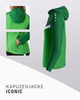 JAKO 6824D Jas Met Kap Iconic Dames - Zachtgroen/Sportgreen - 42 - thumbnail