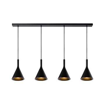 Lucide GIPSY - Hanglamp - 4xE27 - Zwart