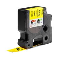 Labeltape DYMO IND RHINO S0718470 Vinyl Tapekleur: Geel Tekstkleur:Zwart 19 mm 5.5 m - thumbnail