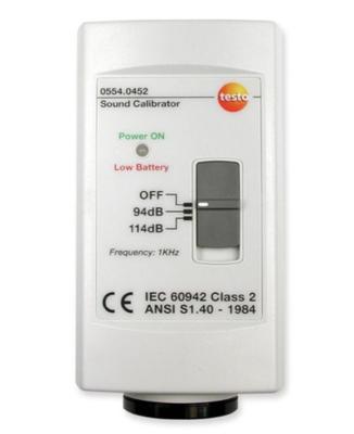 testo 0554 0452 Kalibrator Geluidsdrukniveau