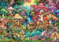 Ravensburger Puzzel Merry Mushroom Village 1000 Stukjes - thumbnail