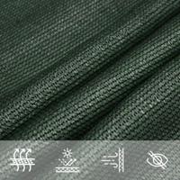 VidaXL Zonnezeil 160 g/m² 4x4x4 m hdpe donkergroen - thumbnail