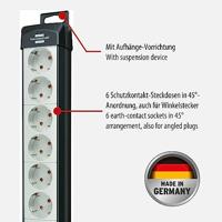 Brennenstuhl Premium-Line Extension Socket 6 ways stekkerdoos - thumbnail