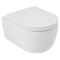 PliegerKansaswandclosetpack Compact m. wandcloset diepspoel Rimless36x49cmm. closetzitting m. softclose en lift-offmat wit KANSAS PACK MATT WHITE COMPACT - thumbnail