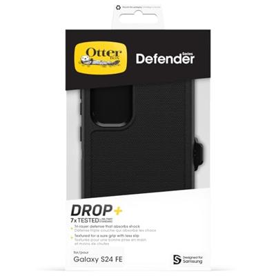 Otterbox Defender Series Backcover Samsung Galaxy S24 FE Zwart Stootbestendig Otterbox Defender Series Backcover Samsung Galaxy S24 FE Zwart Stootbestendig