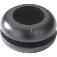 HellermannTyton HV1203-PVC-BK-M1 Kabeldoorvoering Klem-Ø (max.) 10 mm Plaatdikte (max.) 2 mm PVC Zwart 1 stuk(s) - thumbnail