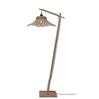 GOOD&MOJO Vloerlamp 'Ibiza' Bamboe, 150cm, kleur Naturel/Zwart - thumbnail