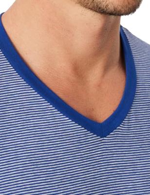 Schiesser Schiesser Heren Pyjama Short royal blue 183585 52/L