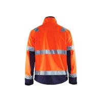 Blåkläder Softshell jack High-Vis 49002517 | High Vis Oranje/Marineblauw | Maat XXL - 7330509445983 - thumbnail