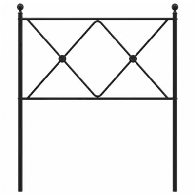 Hoofdbord 80 cm metaal zwart Hoofdbord 80 cm metaal zwart