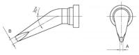 Weller LT-HX Soldeerpunt Beitelvorm, gebogen Grootte soldeerpunt 0.8 mm Lengte soldeerpunt: 18 mm Inhoud: 1 stuk(s) - thumbnail