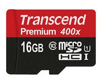 Transcend Premium microSDHC-kaart Industrial 16 GB Class 10, UHS-I - thumbnail