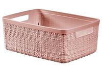 Curver Opbergmand Jute-Look 5L Roze - thumbnail