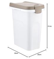 KERBL - Container - Huisdiervoer - Bruin/wit - 15l - thumbnail