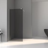 Aqua Splash Inloopdouche Slim Rookglas Anti-Kalk Coating Mat Wit Profiel - Inloopdouche Aqs Slim 70x200 cm Mat Wit Profiel - thumbnail