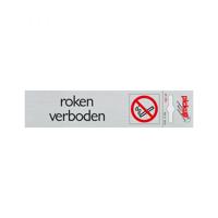 Bord Alulook Roken verboden - 165x44 mm zelfklevend. - thumbnail