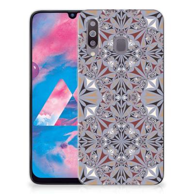 Samsung Galaxy M30 | TPU | Siliconen hoesje | Flower Tiles Samsung Galaxy M30 | TPU | Siliconen hoesje | Flower Tiles