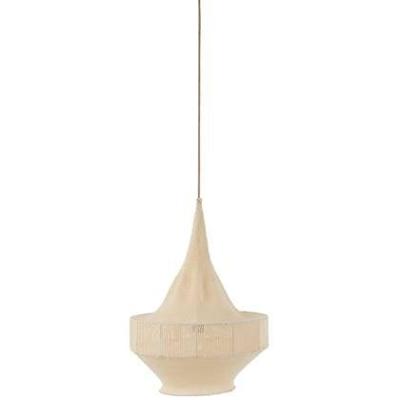 J-Line - Hanglamp Handgebreid Beige Small - 45x25x55cm