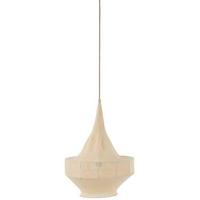 J-Line - Hanglamp Handgebreid Beige Small - 45x25x55cm - thumbnail