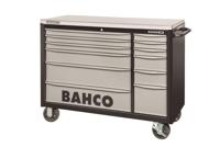 Bahco Gereedschapswagen &apos;classic&apos; C75 53" met 12 lades | extra breed | zwart-grijs | 1016 mm x 501 mm x 1440 mm - 1471KXXL12BKTSS - thumbnail