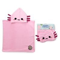 Maddie de Axolotl Adoramals Kinder Handdoek Hoodie - thumbnail