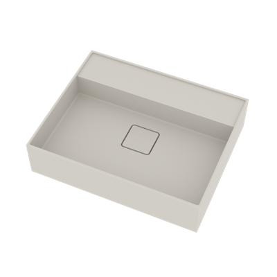 Opbouw Waskom Ideavit Solidbliss 50x40x12 cm Solid Surface Mat Wit Ideavit