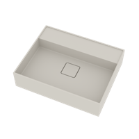 Opbouw Waskom Ideavit Solidbliss 50x40x12 cm Solid Surface Mat Wit Ideavit - thumbnail