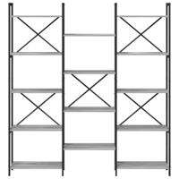 Boekenkast Grijs sonoma 156 x 25 x 167.5 cm Bewerkt hout - thumbnail