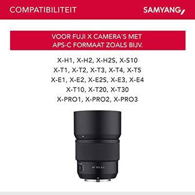 Samyang AF 75mm F/1.8 Fuji X
