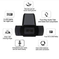 A870 12.0 Megapixels HD 360 graden draaibaar USB 2.0 WebCam / PC Camera met microfoon voor Skype Computer PC Laptop Android, kabel lengte: 1.4 meter ( - thumbnail