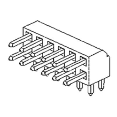 Molex 877601016 Male header, inbouw (standaard) Inhoud: 1 stuk(s) Tray