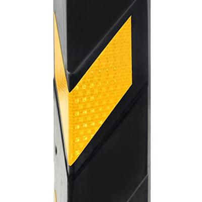 VidaXL Hoekbeschermers reflecterend 80 cm rubber 10 st