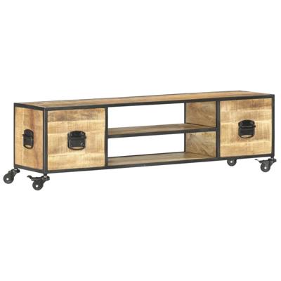 vidaXL Tv-meubel 130x30x39 cm massief mangohout vidaXL Tv-meubel 130x30x39 cm massief mangohout