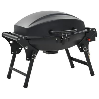 VidaXL Gasbarbecue met kookzone zwart VidaXL Gasbarbecue met kookzone zwart