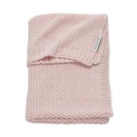 Meyco Silverline Relief Mixed wiegdeken 75x100 cm roze - thumbnail