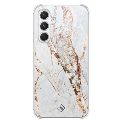 Samsung Galaxy A54 shockproof hoesje - Marmer goud