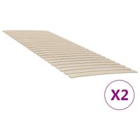 Lattenbodems 2 st met 48 latten 80x200 cm - thumbnail