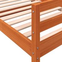 Bedframe zonder matras massief grenenhout wasbruin 75x190 cm - thumbnail