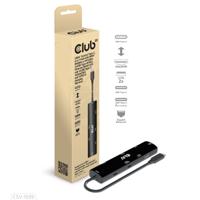 Club 3D CSV-1599 USB4™ Gen3x2 Type-C, 6-in-1 hub met HDMI™ 8K60Hz of 4K120Hz, 2xUSB Type-A (10G), Ethernet RJ45(2.5G) en 2xUSB Type-C, 1x Data (10G) en 1xPD3.0 opladen 100 watt - thumbnail