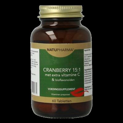 Natupharma Cranberry 15:1 met vitamine C & bioflavonoiden 60 Tabletten