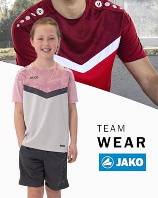 JAKO 6124K T-Shirt Iconic Kids - Zachtgrijs/Dusky Pink/Anthra Light - 164