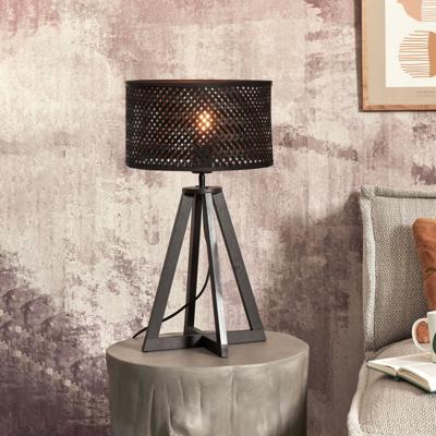 GOOD&MOJO Tafellamp 'Java' 4-poot, Bamboe, kleur Zwart GOOD&MOJO Tafellamp 'Java' 4-poot, Bamboe, kleur Zwart