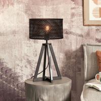 GOOD&MOJO Tafellamp 'Java' 4-poot, Bamboe, kleur Zwart - thumbnail