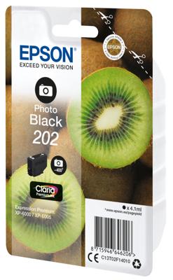 Epson 202 4.1ml 400pagina's Foto zwart inktcartridge - [C13T02F14020]