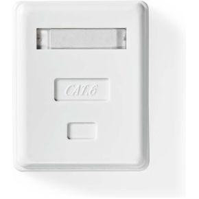Nedis Netwerk Wanddoos | Opbouw | 1 poort(en) | UTP CAT6 | Recht | Female | Goud Verguld | ABS | Wit | Doos - CCGB89100WT